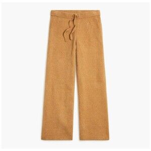 J. Crew Factory Tan Knit Wide Leg Sweater Pants Super Soft Yarn Cozy Comfy Med